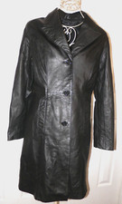 Charlotte Russe Women’s Long Coat Jacket Soft Leather Lined Pockets M