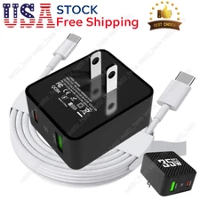 35W USB C Fast Charger PD USB C To Type C Cable Power Adapter For iPad iPhone 15
