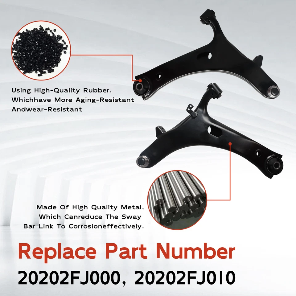 2x Brazo de control inferior delantero con rótula para Subaru Impreza 2008-2016 Foto 3 de 4