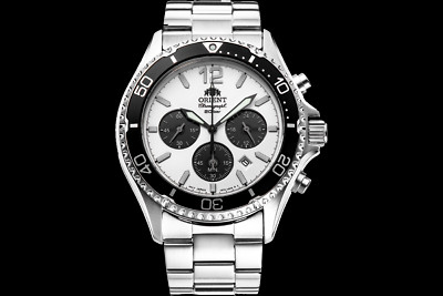 Orient Solar Quartz Panda Chronograph RA-TX0203S10B RA-TX0203S | eBay