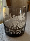 2002 Jack Daniels No 7 Old Time Glass Whiskey  Barrel Shaped Shot Glass — photo 1