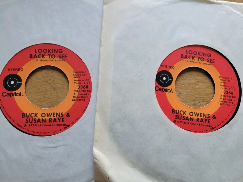 BUCK OWENS Lot of 28 ROCKABILLY HONK TONK Hot Dog ACT NATURALLY Ringo Starr 7" - Image 2 of 4