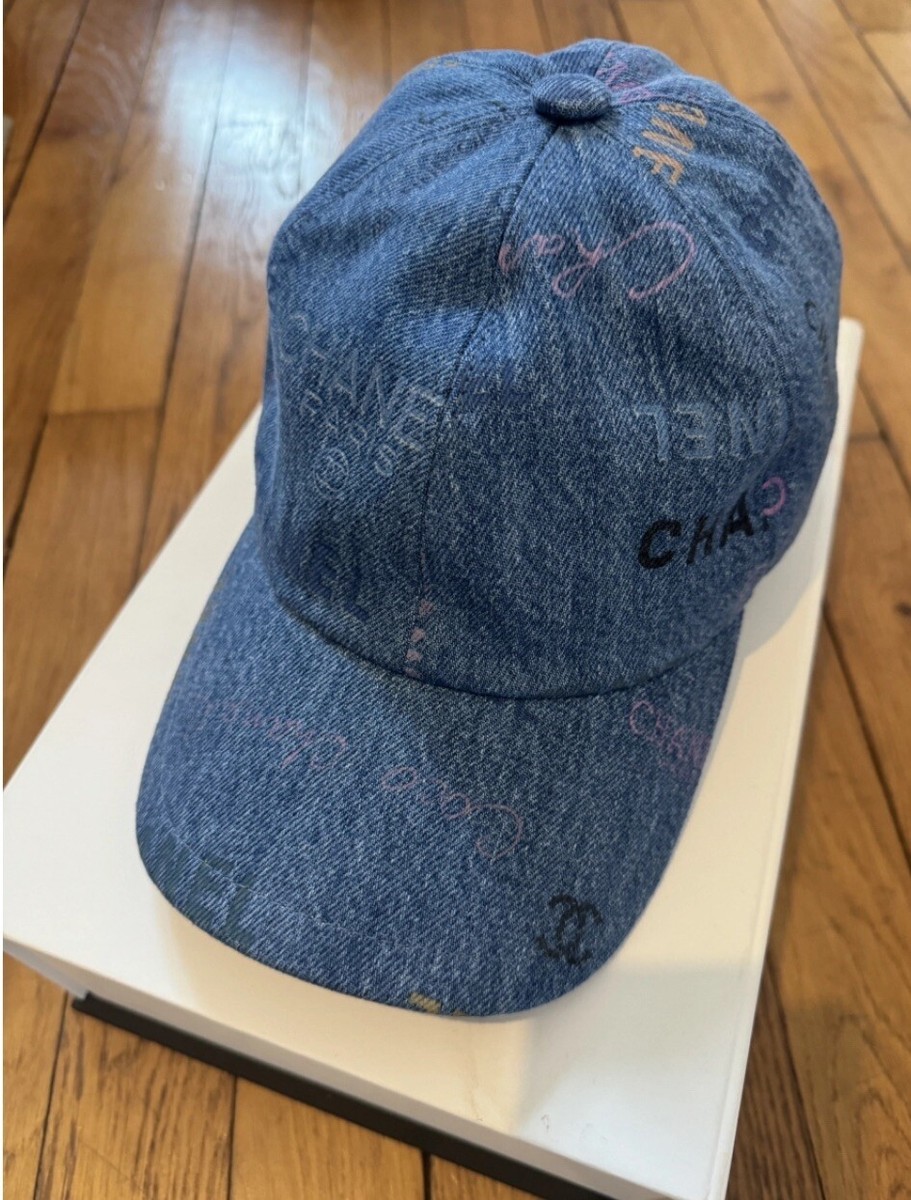 Chanel Denim Baseball Cap/ Hat | eBay Chanel Denim Baseball Cap/ Hat | eBay