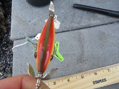Leurre De Pêche Vintage Heddon En Bois - Lot #18373 - Appât Véné - US