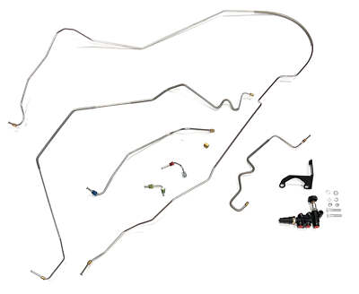 64-67 Chevelle/Malibu Brake Lines & Adjustable Valve For Power Brakes, Hardtop