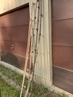 VINTAGE BARN DOOR RAIL SYSTEM (1)  70" & (1) 80" RAIL W/ 4 SINGLE PULLEY/HANGERS — photo 3