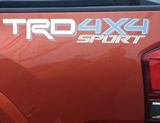 Toyota Trd 4x4 Sport Decals Vinyl Stickers Tacoma Tundra Silver White Toyota Trd 4x4 Sport Decals Vinyl Stickers Tacoma Tundra Silver White