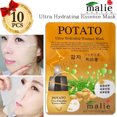 Gesichtsmaske Blatt Kartoffel 10 Stück Ultra Hydrating Essence Moisture Mask ...