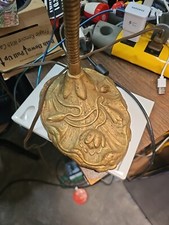 Vintage ART NOUVEAU Metal Gooseneck Lamp Wate...