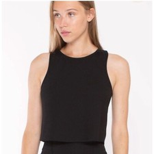 Ripley Rader BLACK PONTE KNIT TANK TOP Size 1 NWOT
