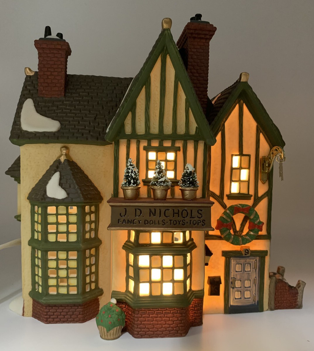 Dept 56 Dickens' Village J. D. Nichols Toy Shop Retired w/ Box