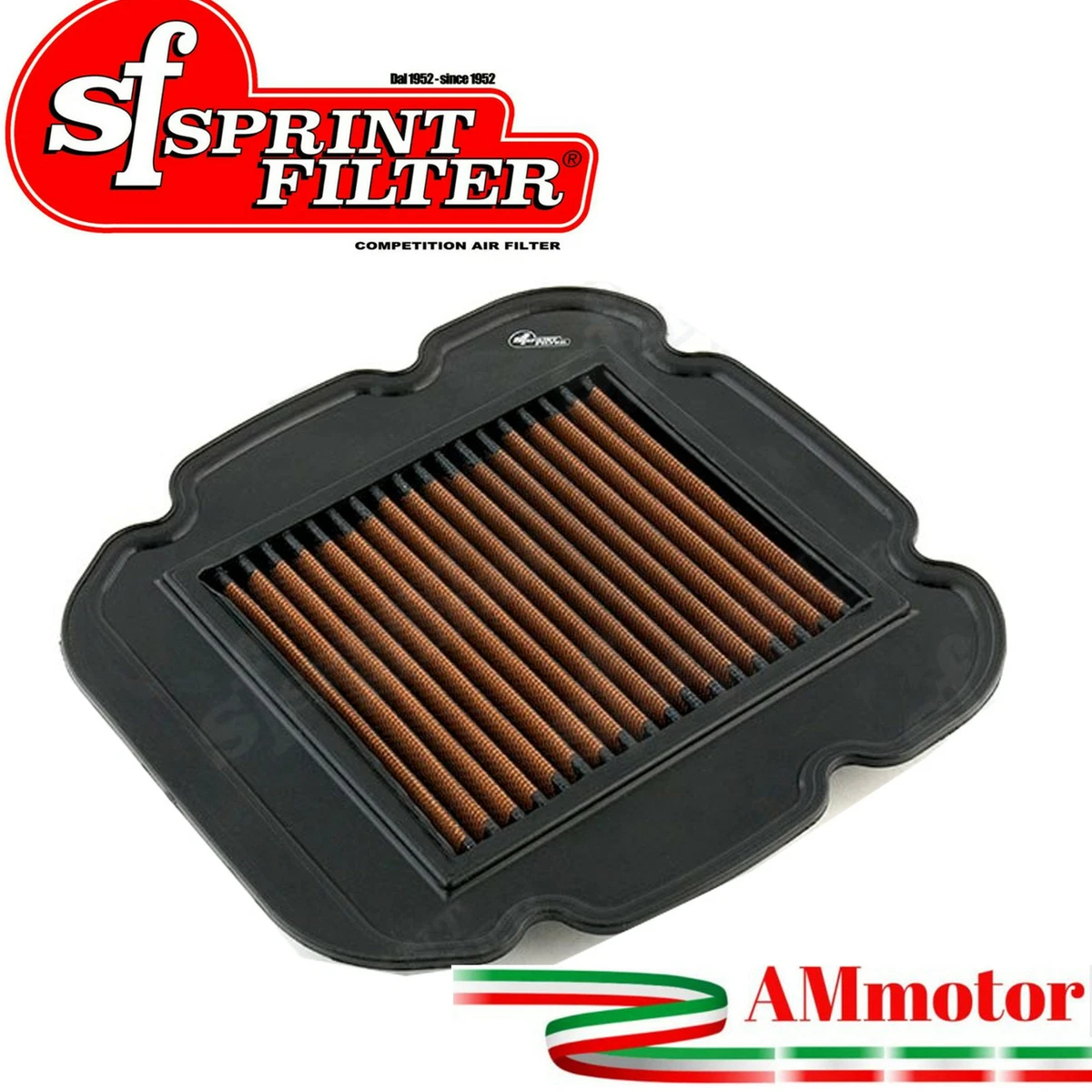 Filtro Olio Moto Powerflux Per Suzuki V-Strom 1050 XT (2020-2022) - Filtro Metallico Nero A 6 Fori, Tipo Originale