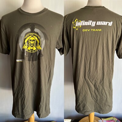 CALL OF DUTY: INFINITE WARFARE (2016) RARE! Infinity Ward DEV TEAM T-Shirt Sz XL