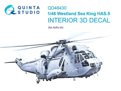 FÜNFTES STUDIO Quinta Studio 1/48 Westland Sea King HAS.5 3D-gedruckter Innenraum (Airfix)