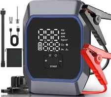 Jump Starter with Air Compressor, 2500A Portable Car Battery Pack(8.5 Gas/8.0L