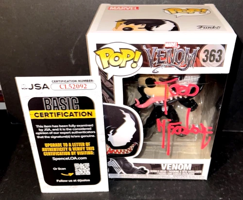 Todd McFarlane Venom Autographed Eddie Brock Drawer Signed Funko JSA Protector 5