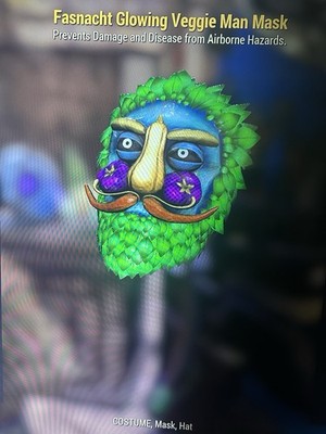 Fallout 76 Artikel! Glowing Veggie Man Mask Xbox