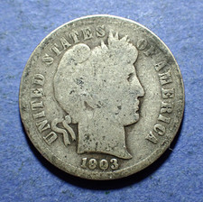 1903 Barber Dime  Good