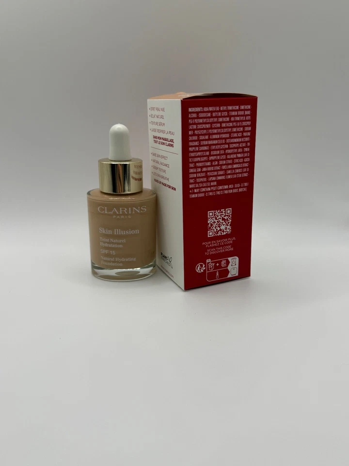 Clarins Skin Illusion Natural Hydrating Foundation Spf 15 109 Wheat 30ml - Image 3 of 3