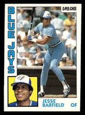 Jesse Barfield 1984 O-Pee-Chee #316 Toronto Blue Jays Vintage Baseball *191