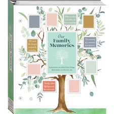 Our Family Memories Heritage Binder Book 12"x10.5" Scrapbook Hardcover Geneology
