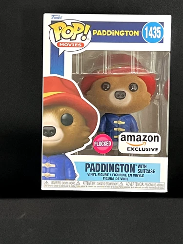 Funko Pop!  Movies PADDINGTON With Suitcase Vinyl Figure FLOCKED #1435