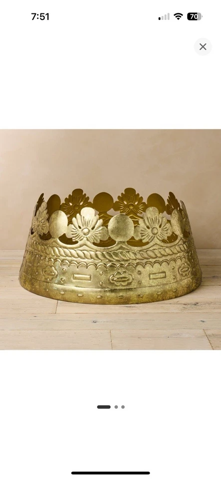 Falda John Derian para Target Corona Cuello Árbol 27" RARA AGOTADA Totalmente Nueva Foto 3 de 4