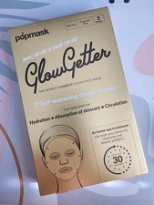 Popmask - GLOWGETTER - Self-Warming Steam Masks - 3 Masks Per Box