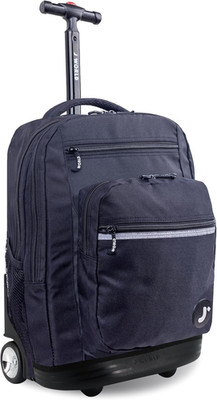 J World Sundance Laptop Rolling Backpack for Girls Boys. Roller Bookbag with Whe