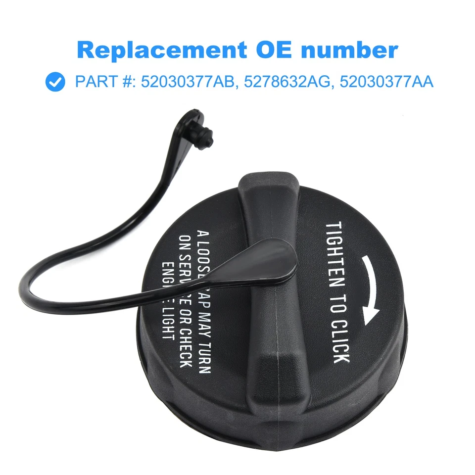 Flashark Fuel Filler Gas Cap For Ram 1500 Jeep Chrysler Dodge 1999-2016 - Image 3 of 4