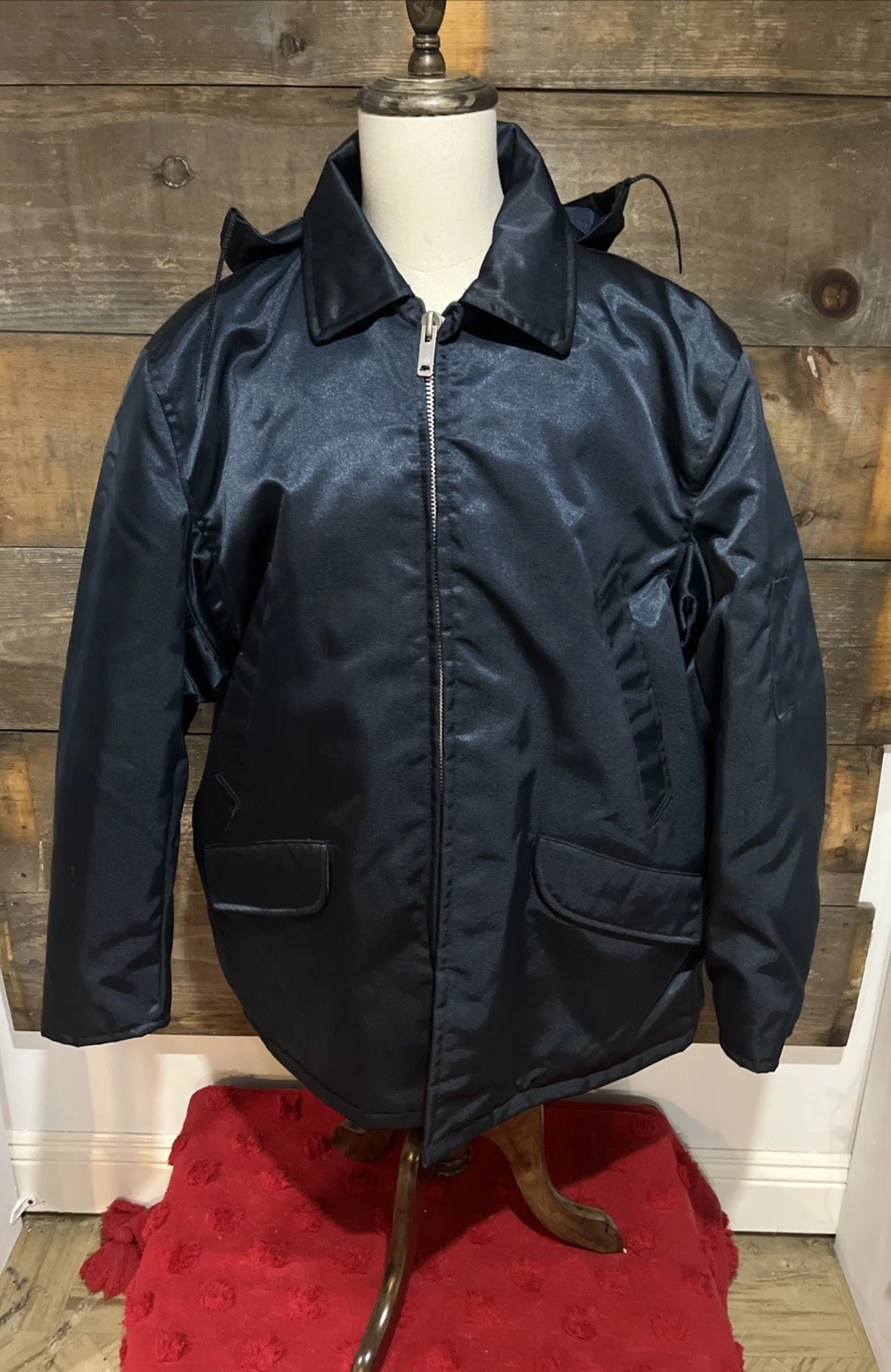 Vintage Golden Fleece Industrial Outerwear TitanCloth Jacket 54 Blue Made in USA
