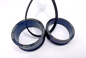 Wolf Tooth Headset Spacer Kit 10 & 15mm, Black 1 1/8” Threadless