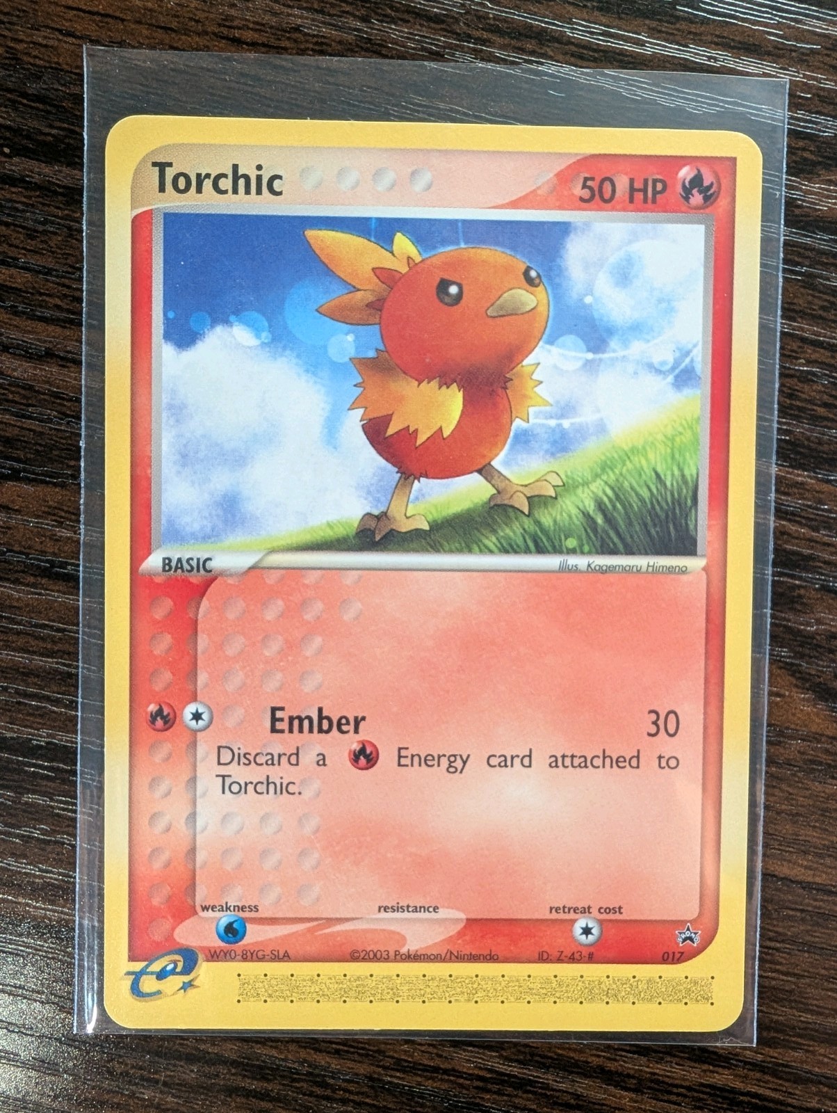 Pokemon Torchic Promo #17 Non Holo Nintendo Black Star Promo 2003