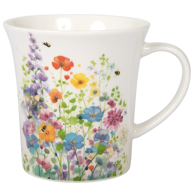 Ceramic Mug Portfolio Meadow Coffee Cup Floral Flowers Design 320ml Drinkware
