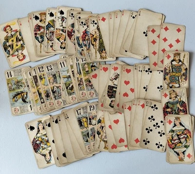 Ancien jeu de Tarot de chez B.P GRIMAUD-TAROT NOUVEAU 78 Cartes Complet BE - Photo 1/4