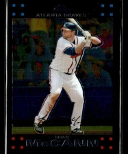 2007 Topps Chrome #124 Brian McCann Card Atlanta Braves