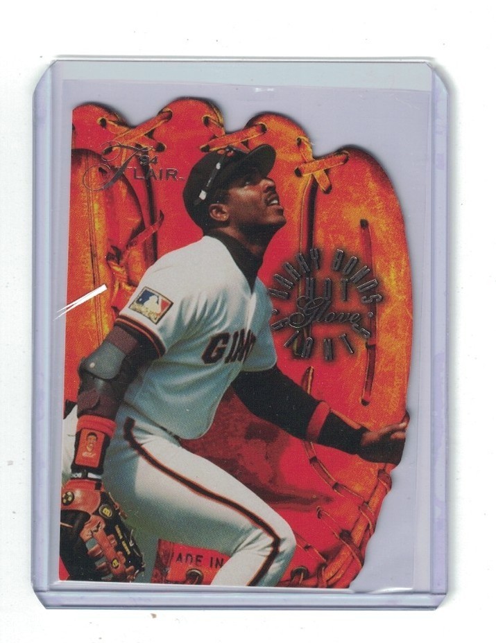 BARRY BONDS 1994 Fleer Flair Baseball HOT GLOVE Die Cut Card #1 of 10