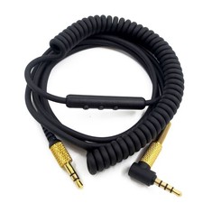 New Replace Headphone Cable For Marshall Monitor On Ear Pro Headphones with Mic