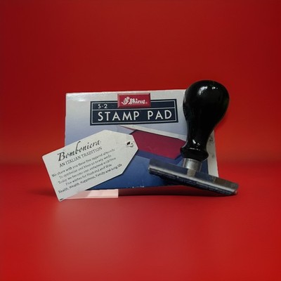 Stempel und Stempelkissen mit sentimentalem Gedicht