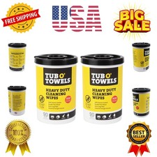 Heavy-Duty Multi-Surface Cleaning Wipes, 10" x 12", 90 Count Canister, Remove...