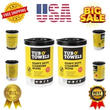 Heavy-Duty Multi-Surface Cleaning Wipes, 10" x 12", 90 Count Canister, Remove...