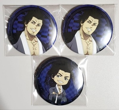 Black Clover Yami Sukehiro Can Badge 45th Anniversary TSUTAYA 3 Pieces