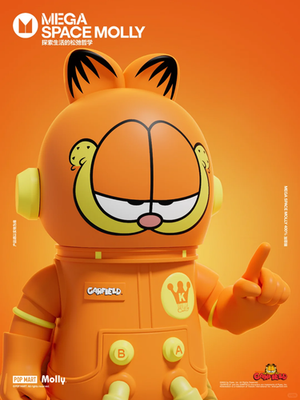 Authentic Mega Space 400% Molly Collection Figure Garfield A Gift