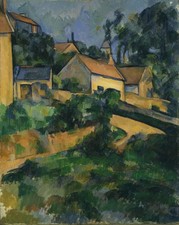 Paul Zanne Turning Road at Montgeroult Art Print Poster Canvas Wall Decor Premiu