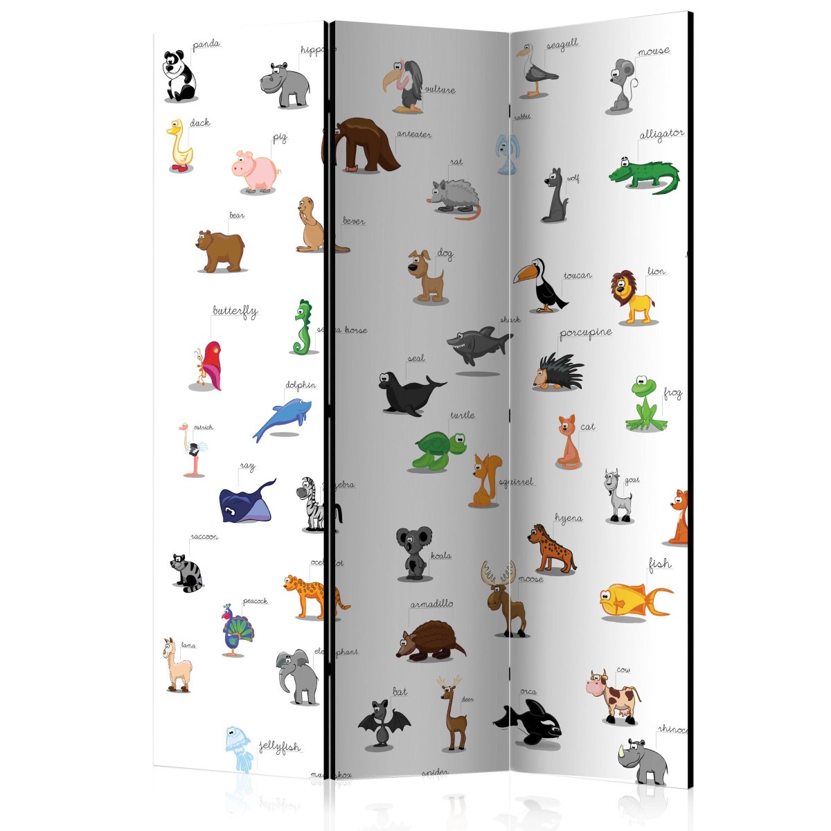 Paravent 3 volets de la jungle Animals for Children pour reveiller l'imaginaire