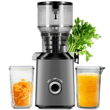 Cold Press Juicer with 5.8" Extra Wide Feed Chute - Slow Masticating Juicer M...