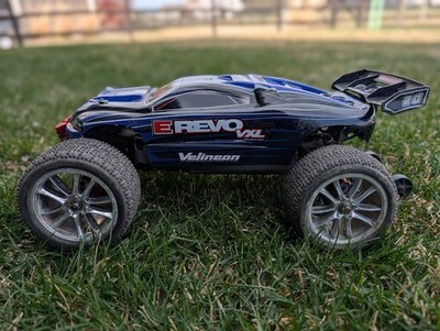 Traxxas E-Revo VXL Velineon 1/16 Brushless 4WD RC - Aluminum Upgraded Parts etc.