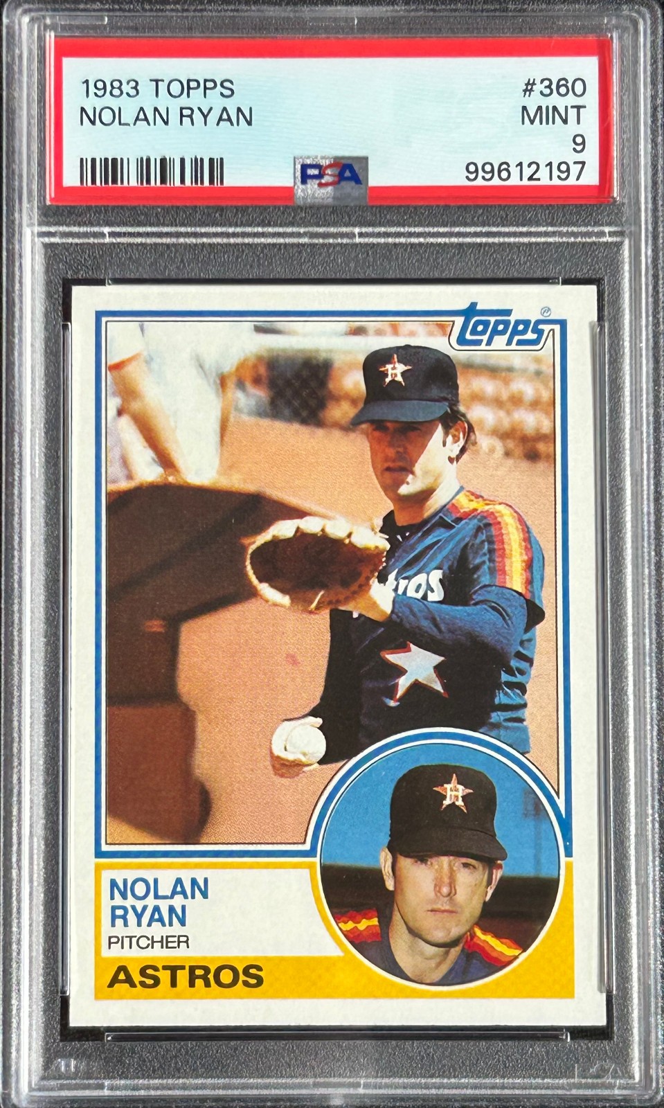 1983 TOPPS #360 NOLAN RYAN PSA 9 MINT