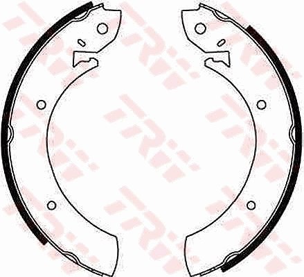Trw Bremsbackensatz Hinterachse U.A. FüR Ford, Hyundai, MERCEDES-BENZ, Renaul-image