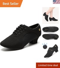 Comfortable Faux Leather Women's Dance Shoes for Salsa  Ballroom - 1.5" Heels